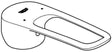 GROHE Hebel 48565 Chrom – Armaturengriff mit rot/blauer Temperaturanzeige