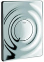 GROHE Surf WC-Betätigungsplatte 1-Mengen-Technik chrom – pneumatisch, 156 x 197 mm