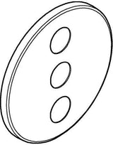 GROHE Rosette 48366 rund für SmartControl – Chrom, 158 mm, Metall