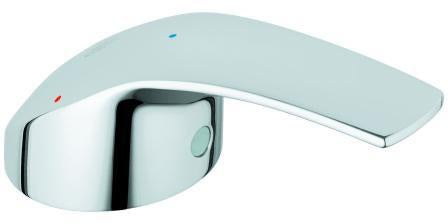 GROHE Hebel 46826 Chrom – Ersatzgriff für Eurosmart mit Kaltstart-Funktion