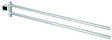GROHE Essentials Cube Handtuchhalter 2-armig, schwenkbar, 439 mm, Chrom – Wandmontage