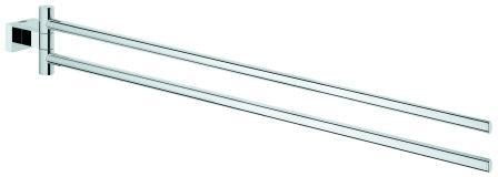 GROHE Essentials Cube Handtuchhalter 2-armig, schwenkbar, 439 mm, Chrom – Wandmontage