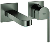 GROHE Plus 2-Loch-Waschtischbatterie Fertigmontageset Wandmontage 147 mm Chrom – SpeedClean & Water Saving