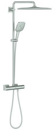 GROHE Rainshower SmartActive 310 Cube Duschsystem mit Thermostatbatterie – CoolTouch & EcoJoy
