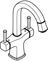 GROHE Grandera Zweigriff-Waschtischbatterie L-Size mit schwenkbarem Auslauf in Chrom