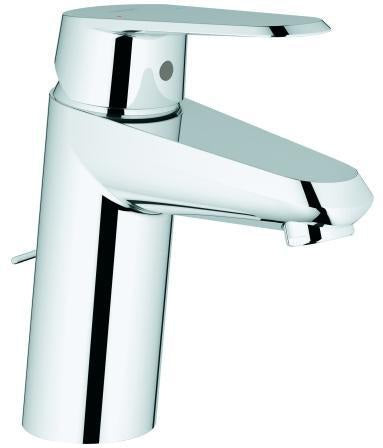 GROHE Eurodisc Cosmopolitan Einhand-Waschtischbatterie mit versenkbarer Kette, Chrom, EcoJoy