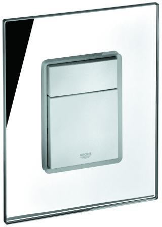 GROHE Abdeckplatte 42369 mit Drucktaste in Moon White – Passend für WC-Betätigungen