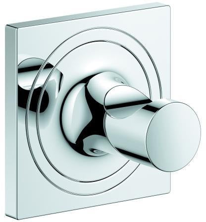 GROHE Allure Bademantelhaken in hard graphite – Wandmontage mit verdeckter Befestigung