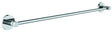 GROHE Essentials Badetuchhalter 600 mm Metall chrom – verdeckte Befestigung, zum Bohren oder Kleben