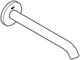 GROHE Essence Wanneneinlauf Wandmontage Chrom – J-Auslauf mit 221 mm Ausladung