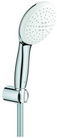 GROHE Wandhalterset Tempesta 110 mit Handbrause, 2 Strahlarten, 1250 mm Schlauch, Chrom