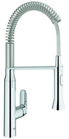GROHE K7 Medium Spültischbatterie 31379 mit Profibrause, Chrom – Einhand-Spültischmischer