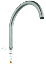 GROHE U-Auslauf 13372 Chrom – Schwenkbarer Rohrauslauf mit Anschlagbegrenzung für Spültischbatterien