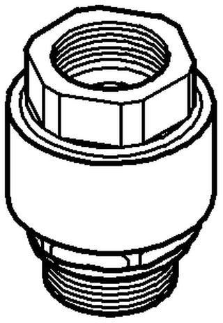 GROHE Rohrbelüfter 41238 Bauform C DN15 chrom – Rückflusssicherung nach DIN EN 1717