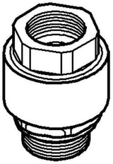GROHE Rohrbelüfter 41238 Bauform C DN15 chrom – Rückflusssicherung nach DIN EN 1717