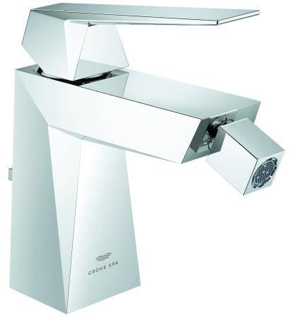 GROHE Allure Brilliant Einhand-Bidetbatterie 24347 Chrom – SilkMove, Temperaturbegrenzer, Zugstangen-Ablaufgarnitur