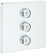 GROHE Grohtherm SmartControl 3-fach Unterputzventil Fertigmontageset eckig moon white