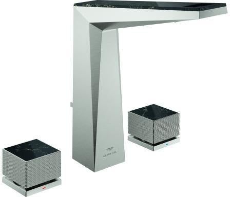 GROHE Allure Brilliant Private Collection 3-Loch Waschtischbatterie mit Vanilla Noir Caesarstone