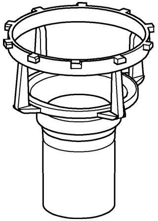 GROHE Ventilsitz 42773 mit O-Ring für UP-Spülkästen mit 2-Mengen-Ablaufventil