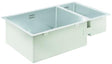 GROHE K700 Unterbau-Edelstahlspüle 1,5 Becken 760x450 mm, Einbau links, AISI 304