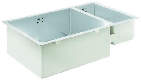 GROHE K700 Unterbau-Edelstahlspüle 1,5 Becken 760x450 mm, Einbau links, AISI 304