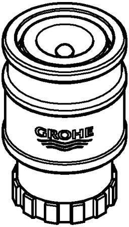 GROHE Steckkupplung 46338 – Schnappkupplung in matt-chrom