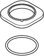 GROHE Rosette 106016 in Chrom – Passgenaue Abdeckung für Armaturen