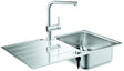 GROHE Spülen-Bundle K500 Edelstahlspüle mit Minta SPT-Batterie chrom – Küchen-Set