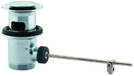 GROHE Ablaufgarnitur 1 1/4 Zoll für Waschtisch mit Überlauf – Chrom, Messing, Hebemechanismus