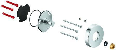 GROHE Brausestangenhalter 48279 Chrom für Duschsysteme mit Thermostatbatterie – Wandmontage