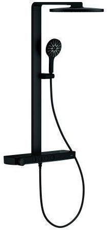GROHE Rainshower Aqua Pure Duschsystem mit Thermostatbatterie, 360 mm Kopfbrause, Chrom