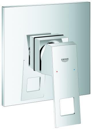 GROHE Eurocube Einhand-Brausebatterie Fertigmontageset – chrom, für Rapido SmartBox