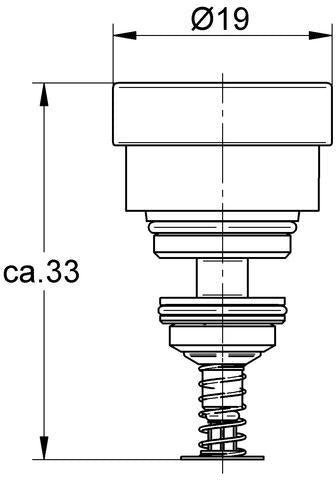 GROHE Aufputz-Umstellung 440425 für Eichelberg EH-Wannenbatterien – Chrom