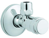 GROHE Eckventil Egaplus 41263 DN15 – Messing, chrom, mit Längenausgleich und Quetschverschraubung