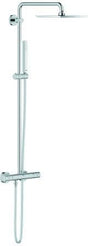 GROHE Euphoria 230 Duschsystem mit Thermostatbatterie – Chrom, Rainshower Allure Kopfbrause