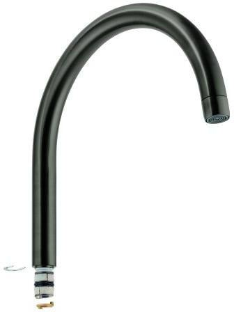 GROHE C-Auslauf 13043 chrom für Minta Einhand-Spültischbatterie, drehbar, Messing