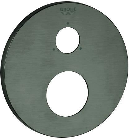 GROHE Rosette 49108 rund für EHM-Fertigmontagesets – Chrom, FastFixation, LongLife Oberfläche