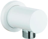 GROHE Rainshower Wandanschlussbogen 27057 mit runder Rosette moon white/chrom
