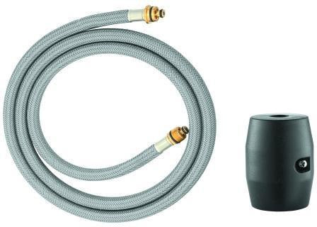 GROHE Schlauch 48378 für Auslaufbrausen – 1425 mm, Kunststoff, Chrom, für GROHE Blue Spültischbatterie