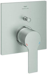 GROHE Allure Einhand-Wannenbatterie Fertigmontageset – cool sunrise gebürstet, für Rapido SmartBox