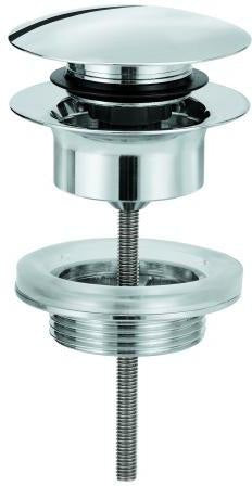 GROHE Ablaufgarnitur 65807 Phantom Black – Klickverschluss für Waschtische