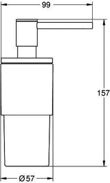 GROHE Seifenspender Allure/Atrio 40886 chrom – 160 ml Glasbehälter mit verchromter Pumpe