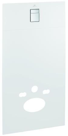 GROHE Glas-Designmodul 39980 für Rapid SL und Uniset in Moon White – 8 mm Sicherheitsglas