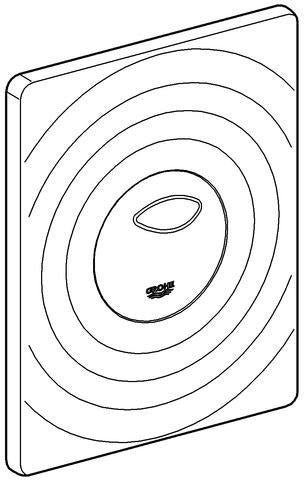 GROHE WC-Betätigung Surf 38861 – 2-Mengen- und Start/Stopp-Technik in Chrom