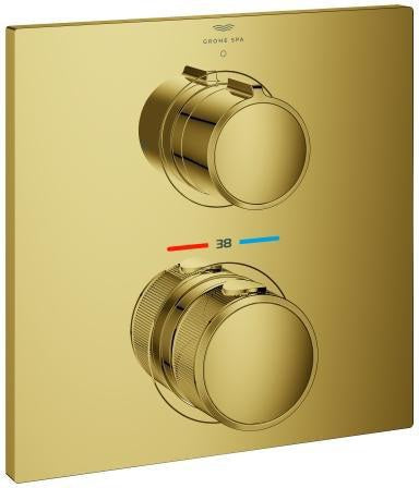 GROHE Allure Unterputz-Thermostat Fertigmontageset 1 Absperrventil cool sunrise gebürstet