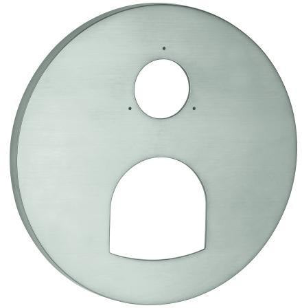 GROHE Rosette 49117 rund für Einhandmischer-Fertigmontagesets – Chrom, FastFixation, LongLife