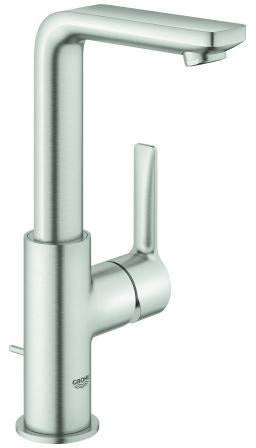 GROHE Lineare Einhand-Waschtischbatterie L-Size Chrom – SilkMove & EcoJoy