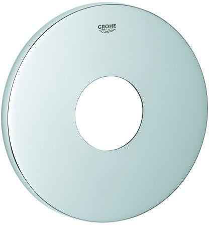 GROHE Rosette 48428 rund für EHM-Fertigmontagesets in Edelstahl-Optik supersteel