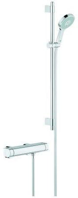 GROHE Grohtherm 2000 Thermostat-Brausebatterie mit Power&Soul Brausegarnitur, Chrom