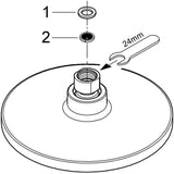 GROHE Euphoria Cosmopolitan 180 Kopfbrause, 1 Strahlart, 7,5 l/min, Chrom